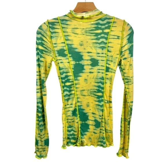 𝅺WILFRED Orbit Turtleneck Modal Long Sleeve Top Citron/Green Size XXS - Picture 7 of 10